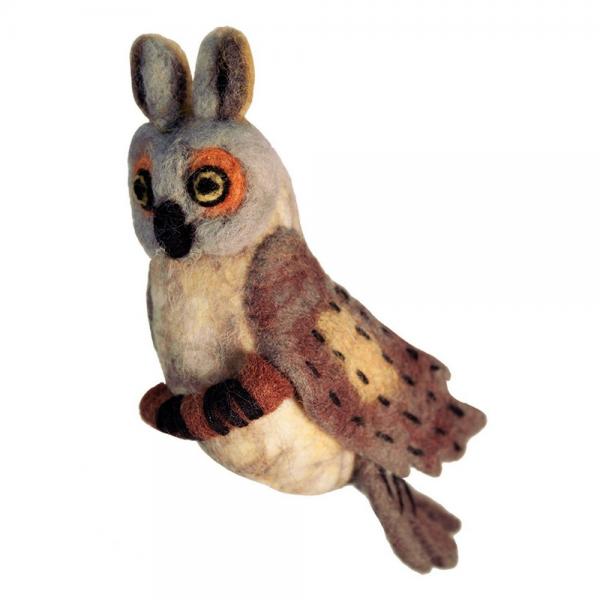 Great Horned Owl Woolie Ornament
